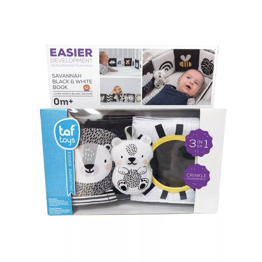 Libro Blanco y Negro Savannah Taf Toys