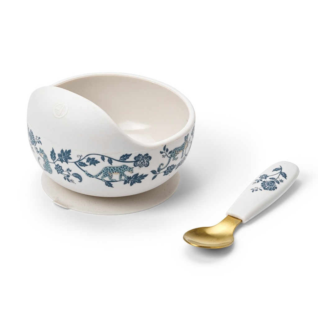 Silicone Bowl Set Garden Leo Toile Elodie