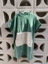 Poncho Beige/Verde 0-1Y Peekaboo