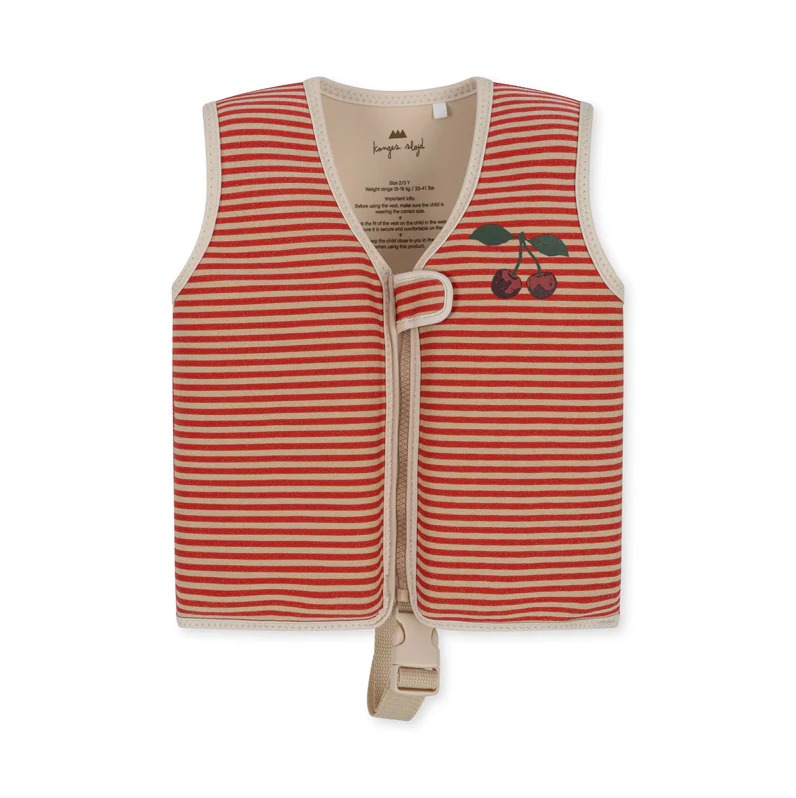 Neoprene Glitter Swim Vest Glitter Stripe 2-3Y Konges Slojd