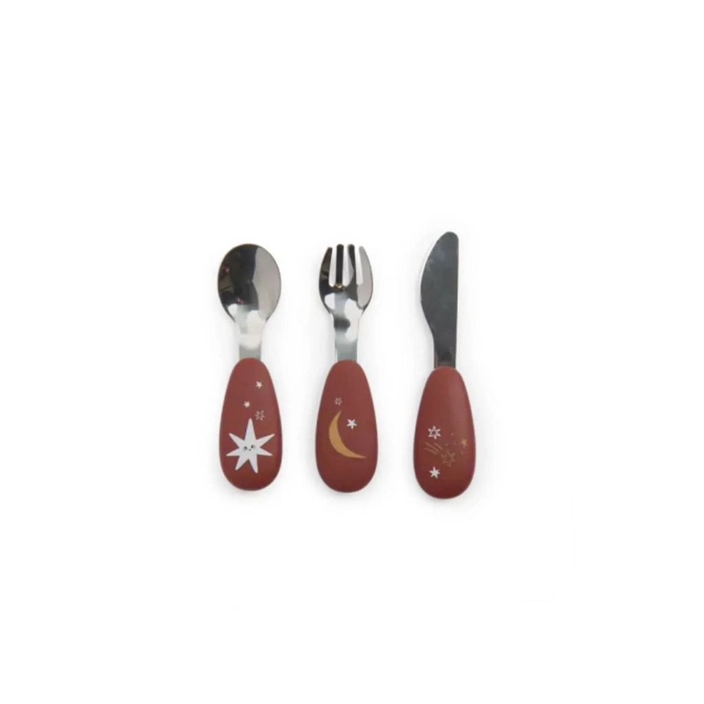 Set De Cubiertos Silicona Apres La Pluie Moulin Roty