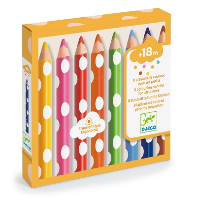 8 Colouring Pencils For Little Ones Design By By Djeco