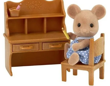 Mouse sister w/desk SYLVANIAN FAMILIES