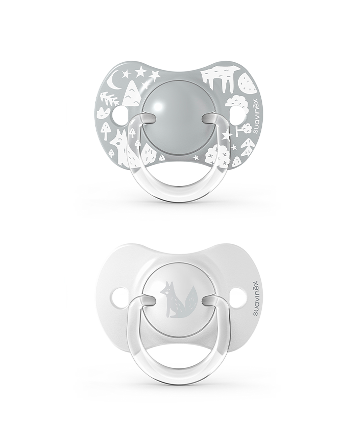 Chupete Fisio. Sx Pro 0-6M (X2Uds) Fox Gris Silicona Suavine