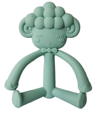 Mordillo silicona oveja sage (verde) Storki