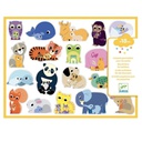 Coloured stickers mums and babies Design by by Djeco