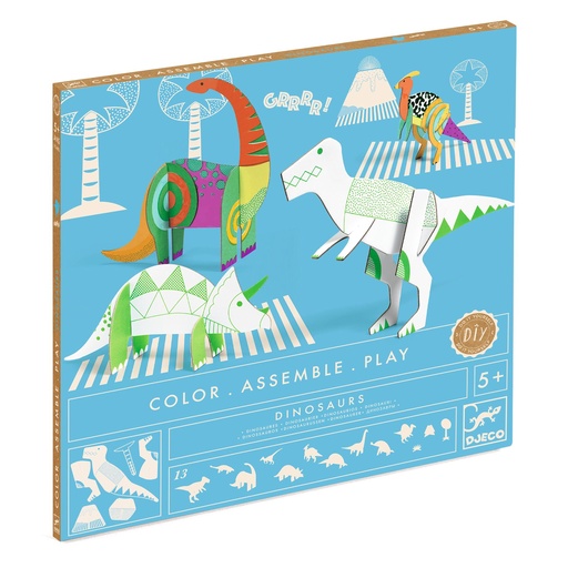 [DJ08004] Color Assemble Play Dinosaurs Djeco