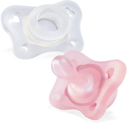 [8058664128419] Chupete x 2 mini softsoother rosa Chicco
