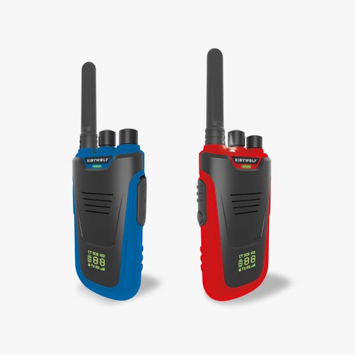 [KIDYTALK-BR] Kidytalk Walkie-talki Azul &amp; Rojo Kidywolf