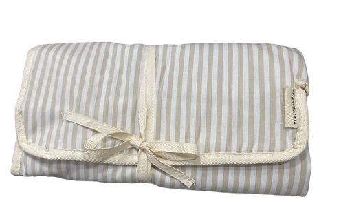 [RB59] Cambiador viajero rayas beige Reina Batata
