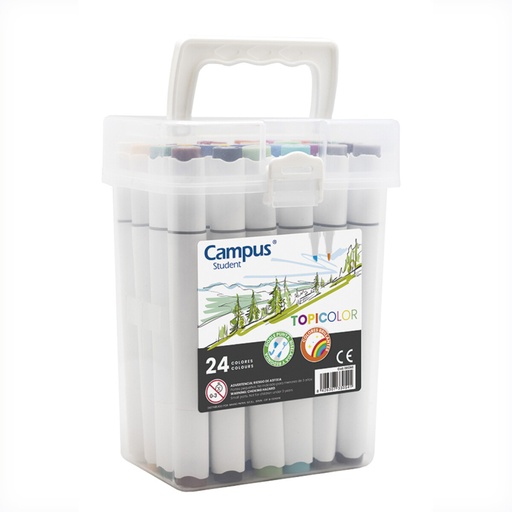 [8426307330541] Marcadores Topicolor x24 uds en caja Campus