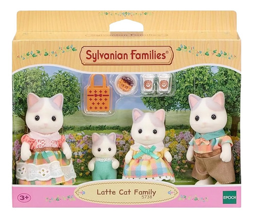 [5738] Latte Cat Family Sylvanian Families