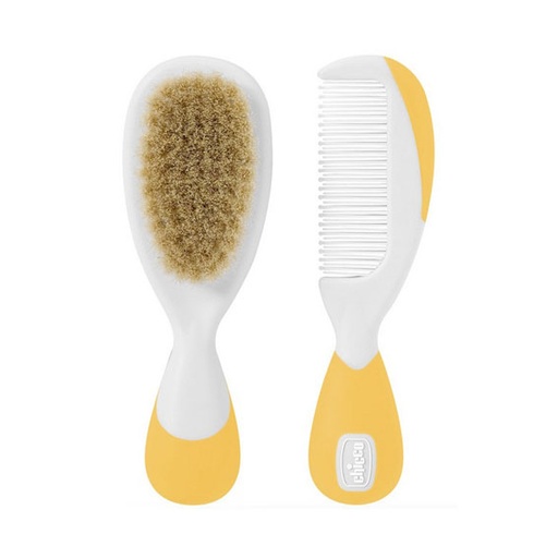 [8058664011506] Set Cepillo y Peine - Amarillo Chicco