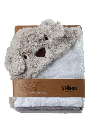 [704715589743] Toalla con capucha perro peluche Storki