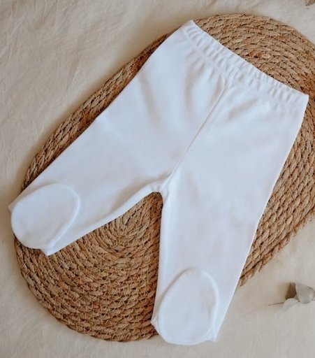 [MP53] Pelele pretina normal blanco 0/3 Mon Petit