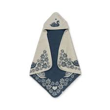 [KS6491-SW] Terry Towel Jacquard Gots Swan Konges Slojd