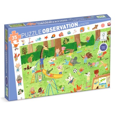 [DJ07596] El Jardín De Los Amiguitos - 35 Pcs Djeco