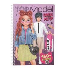 [4010070695538] Cuaderno Dress Me Up  grande REBEL KITTY Top Model