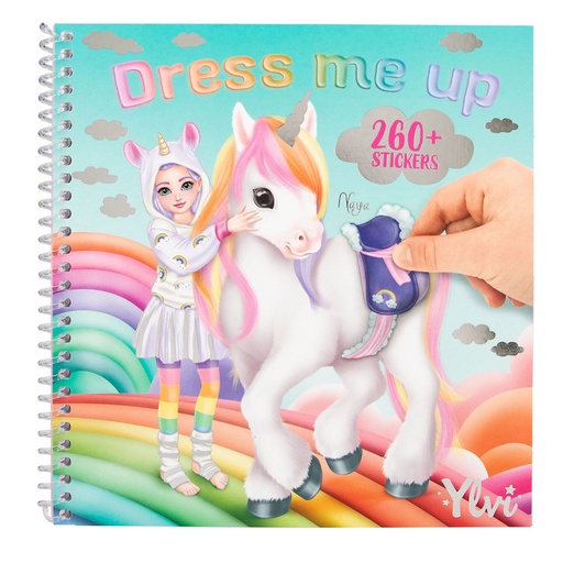 [4010070689414] Cuaderno con calcomanías Ylvi Dress me up Top Model