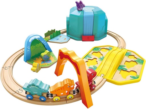 [6943478039285] Pista tren en balde Dino Hape