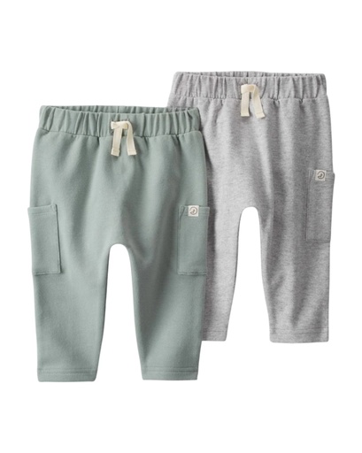 [195862612024] Pack 2 Pant Algodón Orgánico Little Planetnb Carters