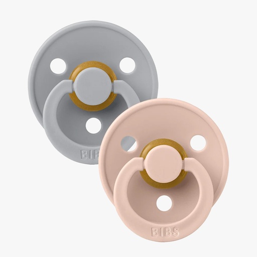 [110224] Colour 2 Pack Latex Size 1 Cloud/Blush Bibs