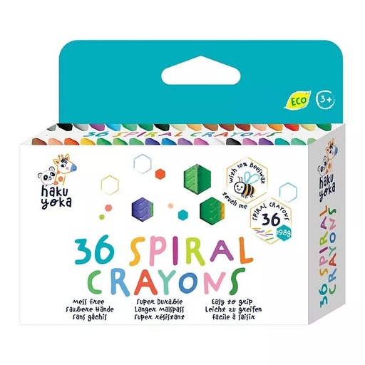 [6920773330804] 36 Crayones en Espiral Haku Yoka