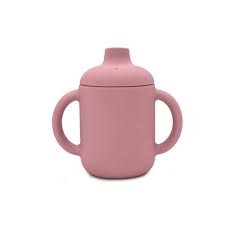 [608011944926] Vaso de entrenamiento silicona con asas Muted/Rosa Storki