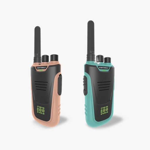 [KIDYTALK-NC] Kidytalk Walkie-talkie Nude &amp; Cyan Kidywolf