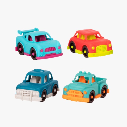[062243448735] B. Happy Cruisers, 4 Mini Vehicles B.Toys