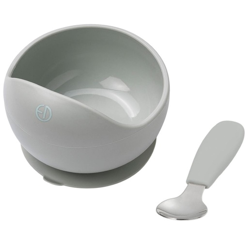 [60245200184NA] Silicone Bowl Set Mineral Green Elodie