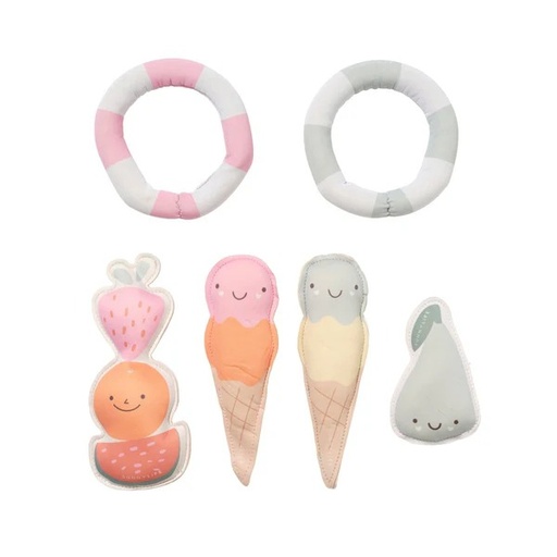 [9339296069714] Set x 6 Dive Buddies - Cotton Candy Sunnylife