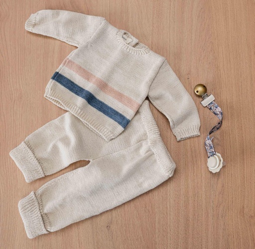 [PK67] Set Duna tejido- rosa y azul RN Peekaboo