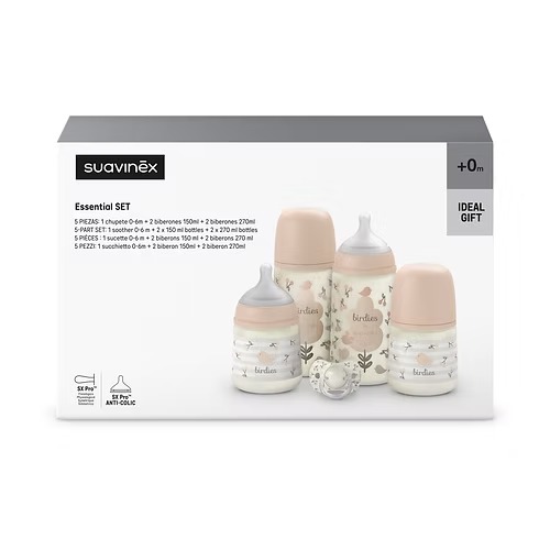 [8426420905145] Set Prints 0-6M Fisio Sx Pro - Birdies Rosa Suavinex