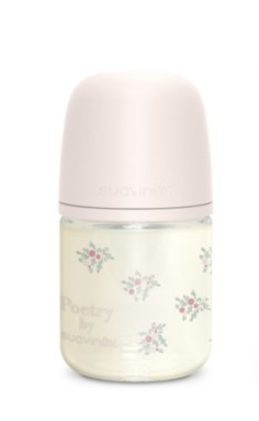 [8426420902922] Biberon VidrioSX PRO S 120 ml 0-3M Poetry Rosa Suavienx
