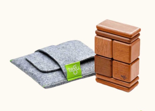 [A-10-013-CAO] 8 Piece Pocket Pouch - Natural Mahogany Tegu