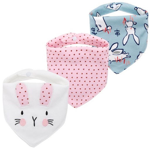 [HL002] Babero bandana x 3 nena AKA