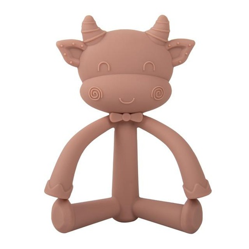 [sste01-2] Mordillo silicona vaca muted (rosado) Storki