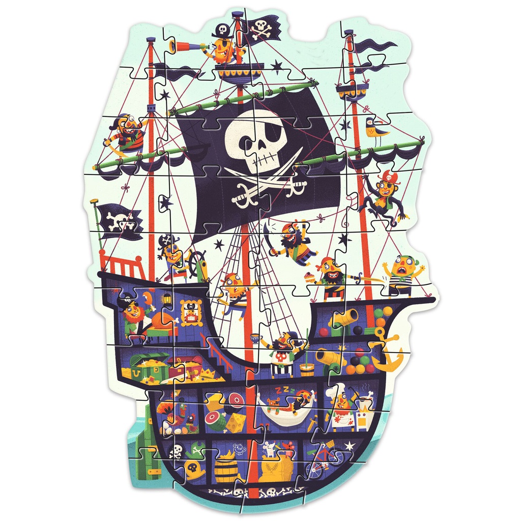 The Pirate Ship 36 pcs Djeco