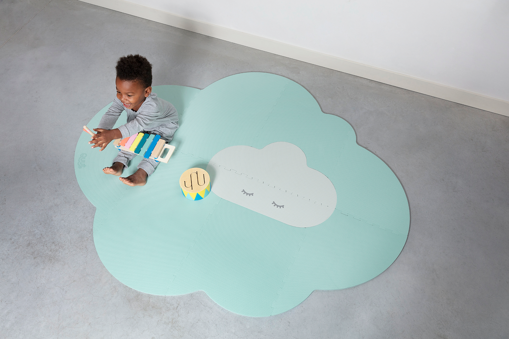 Playmat Head in the clouds (L) - Minty Green Quut