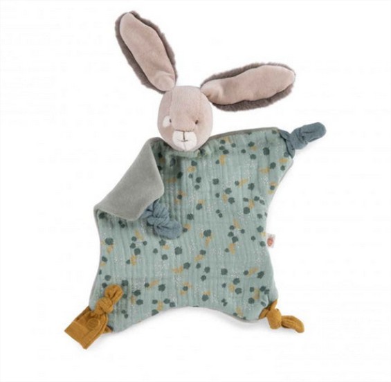 Sage Rabbit Comforter Trois Petits Lapins Moulin Roty