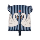 Neoprene Float Vest Frill Swan Stripe 1-2Y Konges Sløjd