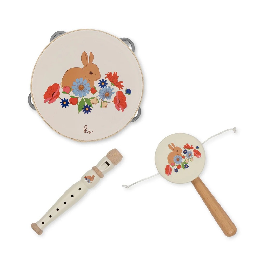 Wooden Music Set Bunny Fsc Bunny Tokki Konges Sløjd