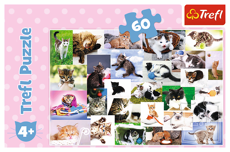 Puzzle Cats 60 piezas Trefl