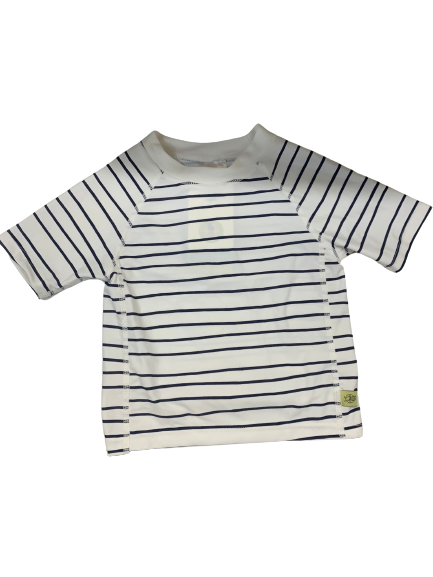 Remera con filtro rayas blanco y azul 18m Lassig