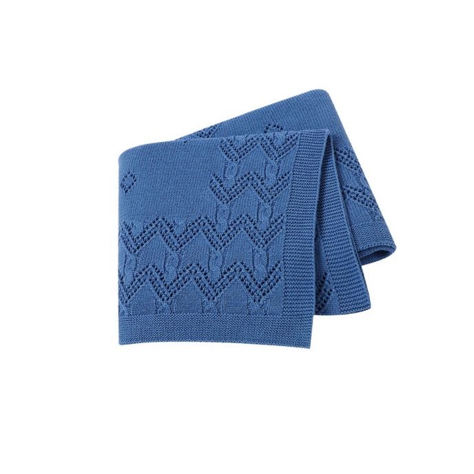 Rebozo tejido zigzag azul MOMA