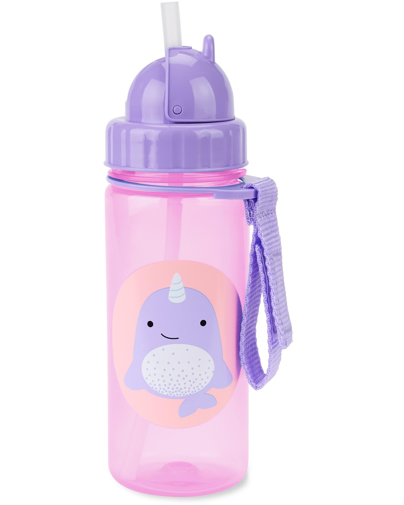 Zoo Straw Bottle PP 390 ml - Narwhal Skip Hop