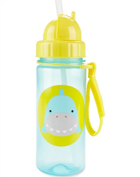 Zoo Straw Bottle PP 390 ml - Shark Skip Hop