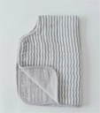 Cotton Burp Cloth - Gray Stripe Little Unicorn