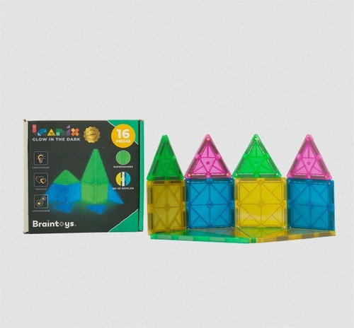 Imanix Glow in the Dark 16pcs Braintoys